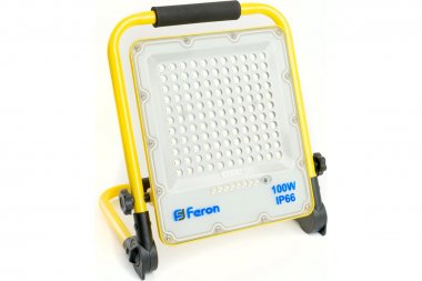 Фотография товара 'Feron 48677 Прожектор светодиодный с зарядным устройством (ДО) LL-952, 100W, 6400К'