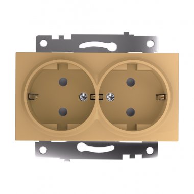 Фотография товара 'Feron 49226 Розетка STEKKER GLS16-7114-08 на 2 гнездо, с заземлением'