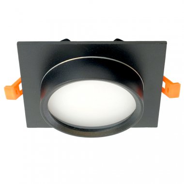 Фотография товара 'Feron Светильник потолочный встраиваемый (ФВО) , под лампу GX53 GX53, черный, квадрат, 51104'