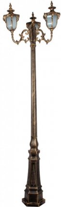 Фотография товара 'Feron PL4049 Светильник садово-парковый, серии «Флоренция» (НТУ) 3*60W, E27, 230V'