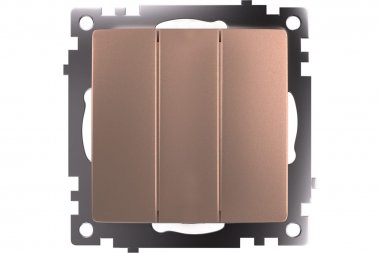 Фотография товара 'Feron 49174 Выключатель трехклавишный STEKKER GLS10-7108-02, серия Катрин'