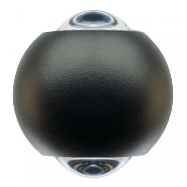 Фотография товара 'Feron Светильник накладной, (-) , 2*1W, (4000К), 175-265V, 170Lm, IP54, цвет черный, корпус алюминий, рассеиватель стекло, 51130'