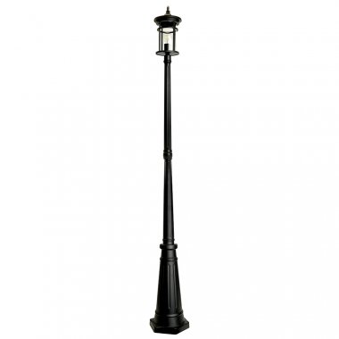 Фотография товара 'Feron Светильник садово-парковый, серии «Турин», (НТУ) E27, 230V, IP44, цвет черный, цилиндр, столб, 51821'