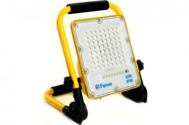 Фотография товара 'Feron 48675 Прожектор светодиодный с ручкой, с зарядным устройством (ДО) LL-950 , 30W, 6400К'
