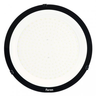 Фотография товара 'Feron Светильник складской светодиодный  (ДСП) SMD2835, 200W, угол рассеивания 120°, 230V/50Гц, 6400К (холодный белый), 20000Lm, IP65, цвет чёрный, 52084'