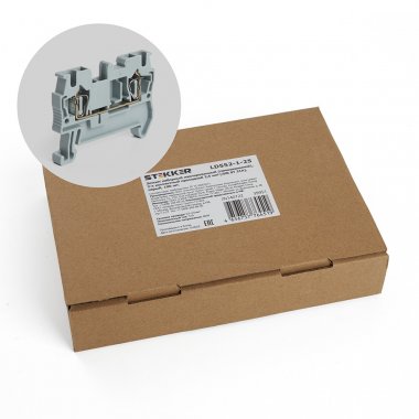 Фотография товара 'Feron 39951 LD552-1-25 ЗНИ Зажим пружинный, 2-проводной проходной 2,5 мм'