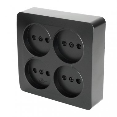 Фотография товара 'Feron 49508 Розетка STEKKER MST10-14S-05 на 4 гнездо'