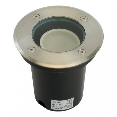 Фотография товара 'Feron Тротуарный светильник GU10, встраиваемый (ДВУ) , 7W, 4000К (натуральный белый), 230V/50Гц, IP65, угол рассеивания 90°, 51967'