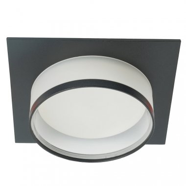 Фотография товара 'Feron Светильник потолочный встраиваемый (ФВО) , под лампу GX53 GX53, матовый черный, квадрат, 51088'