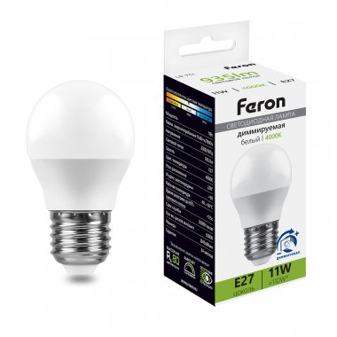 Фотография товара 'Feron 51059 Лампа светодиодная LB-751, G45 11W 230V E27 4000К'