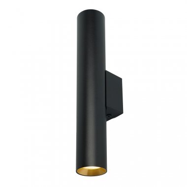 Фотография товара 'Feron Светильник накладной под лампу, (-) , 2*GU10 35W, 230V, IP20, цвет черный + золото, корпус алюминий, 51383'