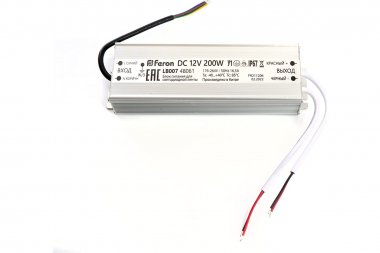 Фотография товара 'Feron 48061 Трансформатор электронный для светодиодной ленты 200W 12V IP67'