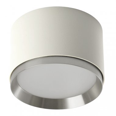 Фотография товара 'Feron Светильник накладной под лампу, (-) , GX53 12W, 230V, IP20, цвет белый + хром, корпус алюминий, 51688'