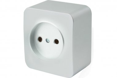 Фотография товара 'Feron 49325 Розетка STEKKER MST10-11-03 на 1 гнездо, без заземления'