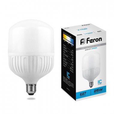 Фотография товара 'Feron LB-65 Лампа светодиодная , T80 (промышленная), 25W 230V E27 6400К'
