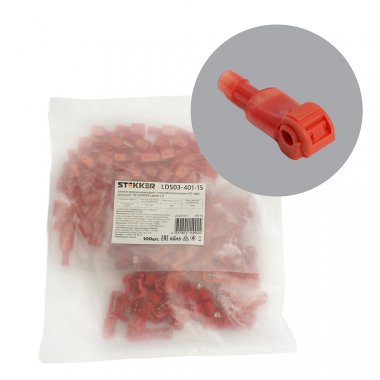 Фотография товара 'Feron 49776 LD503-401-15 Зажим прокалывающий с плоским разъемом сеч 0,5-1мм2'