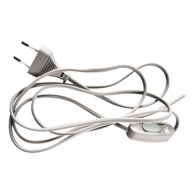 Фотография товара 'Feron Сетевой шнур с выключателем, 230V 1,9м серый, 51040'