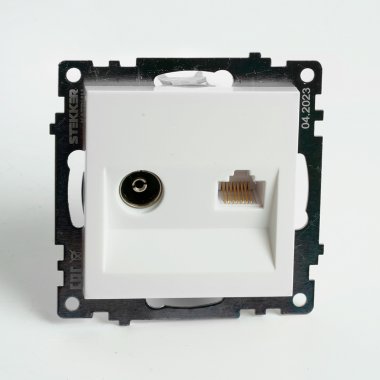 Фотография товара 'Feron 49181 Розетка STEKKER GLS00-7106-01 на 2 гнездо'