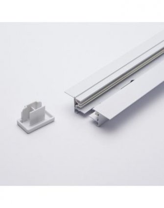 Фотография товара 'Feron CAB1004 Шинопровод встраиваемый для трековых светильников, 3м, в наборе токовод, заглушка, крепление, 10355'