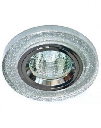 Фотография товара 'Feron DL8060-2/8060-2 Светильник потолочный встраиваемый (ИВО) , под лампу MR16 G5.3, хром, круг 19708'