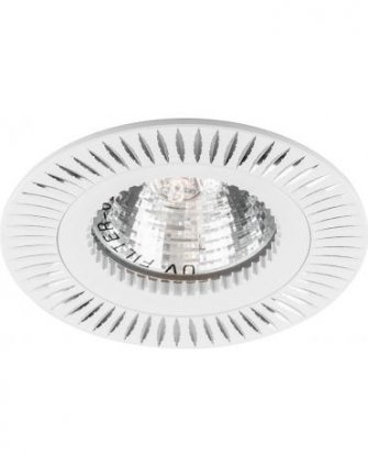 Фотография товара 'Feron GS-M369W Светильник потолочный встраиваемый (ИВО), под лампу MR16 G5.3, хром, круг 28341'