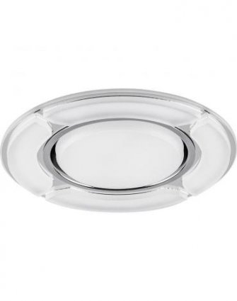 Фотография товара 'Feron CD4039 Светильник встраиваемый с LED подсветкой потолочный GX53 без лампы, матовый, хром 40506'