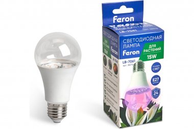 Фотография товара 'Feron 38276 Лампа для растений LB-7061, (фитолампа), 15W 175-265V E27'