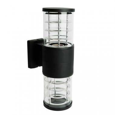 Фотография товара 'Feron Светильник садово-парковый, серии «Сан-Франциско», (НБУ)  E27, 230V, IP54, цвет черный, цилиндр, на стену , 51547'