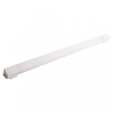 Фотография товара 'Feron Светильник трековый на шинопровод, однофазный (ДПО) , 40W, 4000К (белый), 170-265V, 2800Lm, цвет белый, корпус алюминий, рассеиватель пластик, вращение →0°/↓90°, 51857'