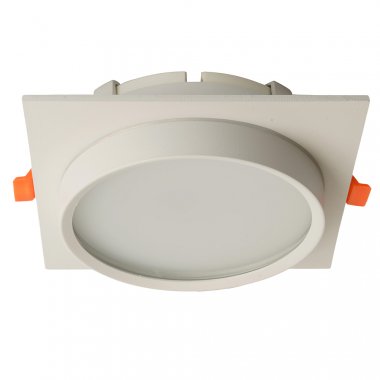 Фотография товара 'Feron Светильник потолочный встраиваемый (ФВО) , под лампу GX70 GX70, белый, квадрат, 140*140*46 мм, 51107'