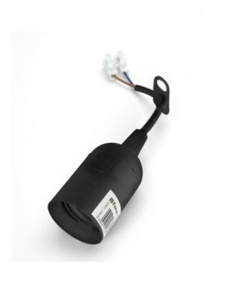 Фотография товара 'Feron LH108 Патрон для ламп общего назначения 230V E27, пластик, длина провода 0,1м, 41034'