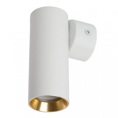 Фотография товара 'Feron Светильник накладной под лампу, (-) , GU10 35W, 230V, IP20, цвет белый+золото, корпус алюминий, 51384'