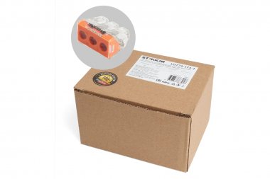 Фотография товара 'Feron 39871 Клемма пружинная компактная STEKKER LD773-173-1, 3-проводная 2,5 - 6 мм2, 450В'