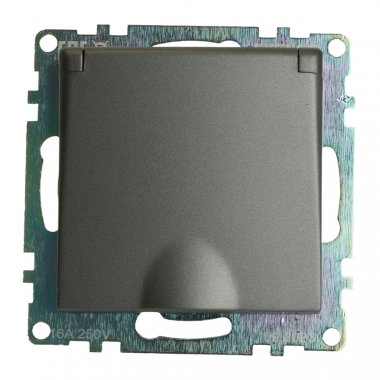 Фотография товара 'Feron 49424 Розетка STEKKER GLS16-7112-06 (IP44 при закрытой крышке) на 1 гнездо'