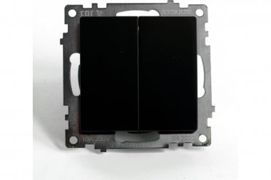 Фотография товара 'Feron 49167 Выключатель двухклавишный STEKKER GLS10-7107-05, серия Катрин'