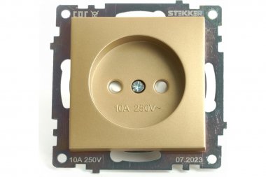 Фотография товара 'Feron 49223 Розетка STEKKER GLS10-7109-08 на 1 гнездо, без заземления'