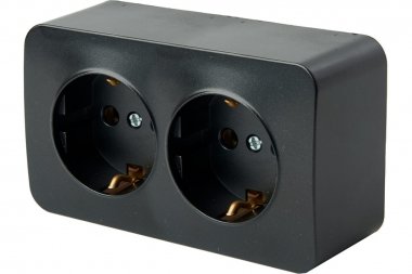 Фотография товара 'Feron 49316 Розетка STEKKER MST16-12-02 на 2 гнездо, с заземлением'