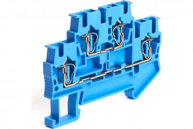 Фотография товара 'Feron 39973 LD555-2-25 ЗНИ Зажим пружинный, 4-проводной проходной 2 уровня 2,5 мм'