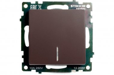 Фотография товара 'Feron 49022 Выключатель одноклавишный STEKKER GLS10-7101-04, серия Катрин'
