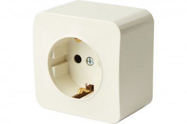 Фотография товара 'Feron 49493 Розетка STEKKER MST16-11-04 на 1 гнездо, с заземлением'