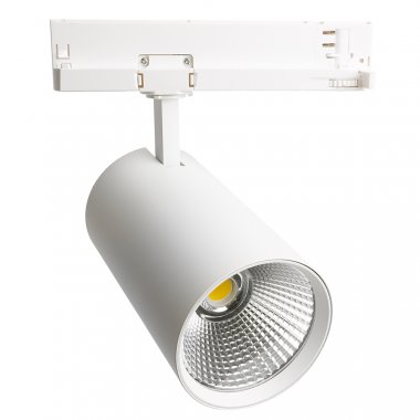 Фотография товара 'Feron Светильник трековый на шинопровод, трехфазный (ДПО) , 40W, 4000К (белый), 170-265V, 3600Lm, цвет белый, корпус алюминий, 51600'