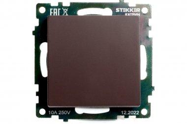 Фотография товара 'Feron 49020 Выключатель одноклавишный STEKKER GLS10-7103-04, серия Катрин'