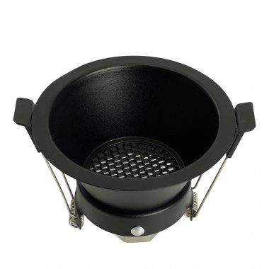 Фотография товара 'Feron Светильник потолочный встраиваемый (ИВО) , под лампу MR16 G5.3, черный, круг, 90*90*64 мм, 51341'