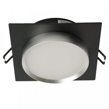 Фотография товара 'Feron Светильник потолочный встраиваемый (ФВО) , под лампу GX53 GX53, черный+серебро, квадрат, 51363'