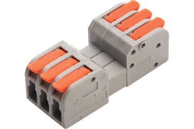 Фотография товара 'Feron 39874 Клемма пружинная пружинная STEKKER LD221-423, 6-проводная 0,14/0,2 - 4мм, 450В'