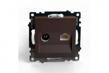 Фотография товара 'Feron 49185 Розетка STEKKER GLS00-7106-04 на 2 гнездо размер 55*55*35мм'