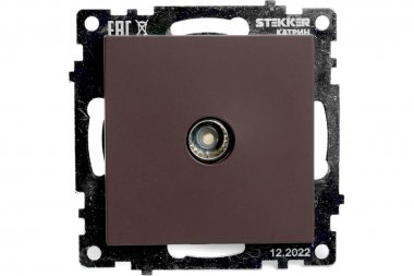 Фотография товара 'Feron 49024 Розетка STEKKER GLS00-7108-04 на 1 гнездо размер 55*55*35мм'