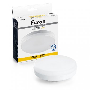 Фотография товара 'Feron 51064 Лампа светодиодная LB-456, GX53 12W 230V GX53 2700К'