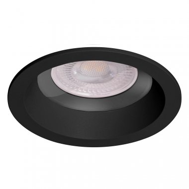 Фотография товара 'Feron Светильник потолочный встраиваемый (ИВО) , под лампу MR16 G5.3, чёрный, круг, 92*92*35 мм, монтажный диаметр 70мм,  корпус алюминий, поворотный, 48755'