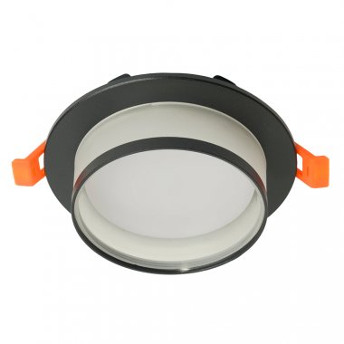 Фотография товара 'Feron Светильник потолочный встраиваемый (ФВО) , под лампу GX53 GX53, матовый черный, круг, 51086'